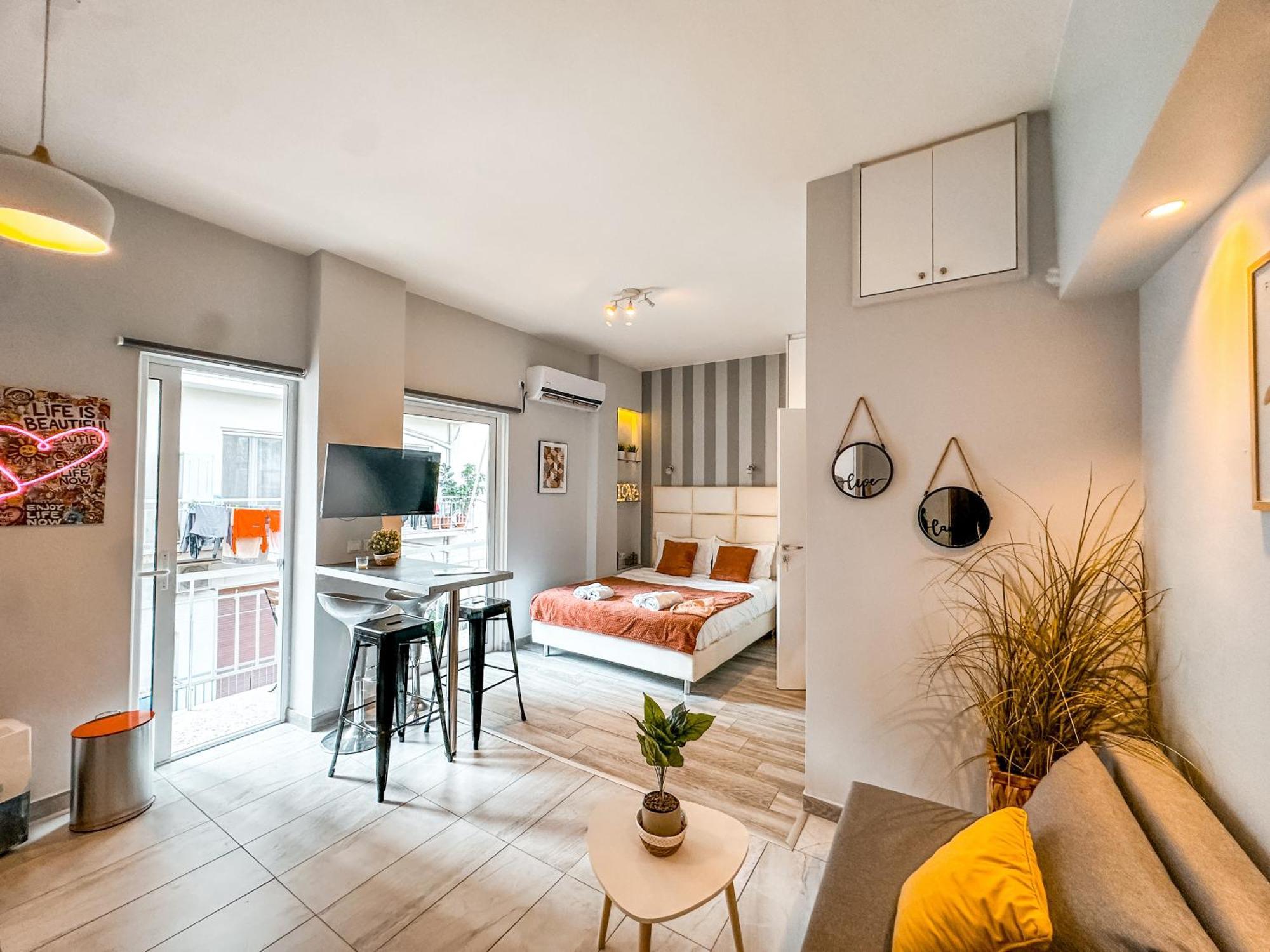 Walk To Markets From A Cozy Studio By Cielo Homes Athen Eksteriør bilde