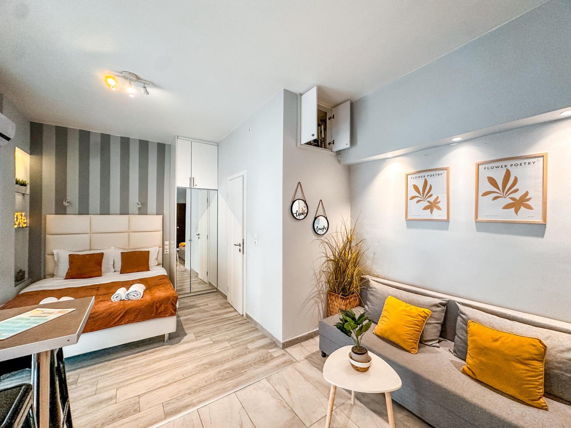 Walk To Markets From A Cozy Studio By Cielo Homes Athen Eksteriør bilde